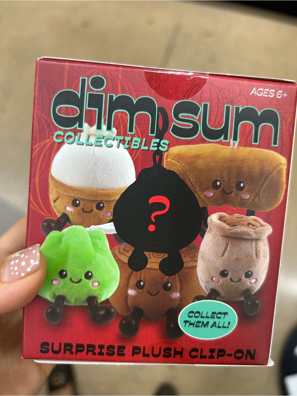 NWT Dim Sum collectible Surprise Plush Clip-On